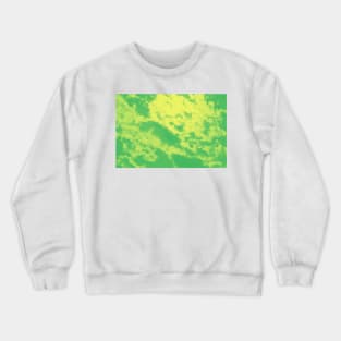 Green psychedelic Marble Clouds Crewneck Sweatshirt